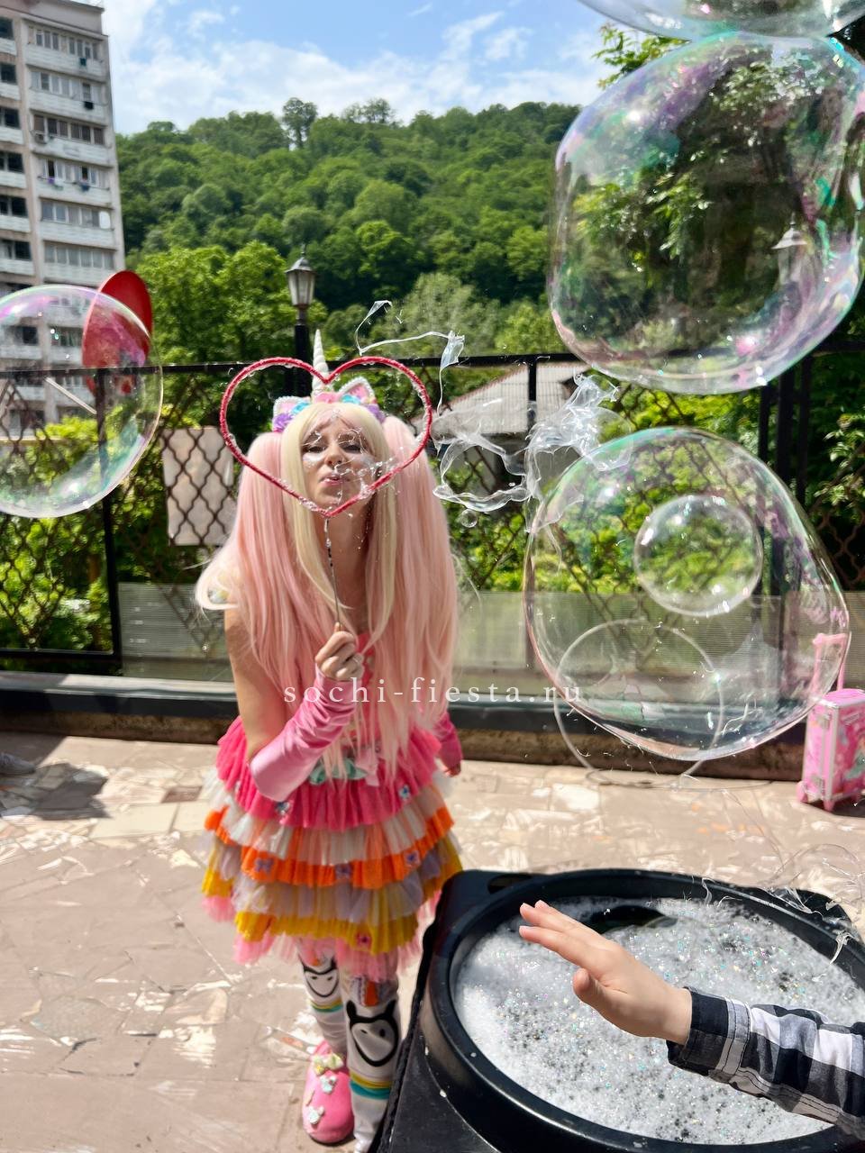 Шоу мыльных пузырей в Нижнем Новгороде