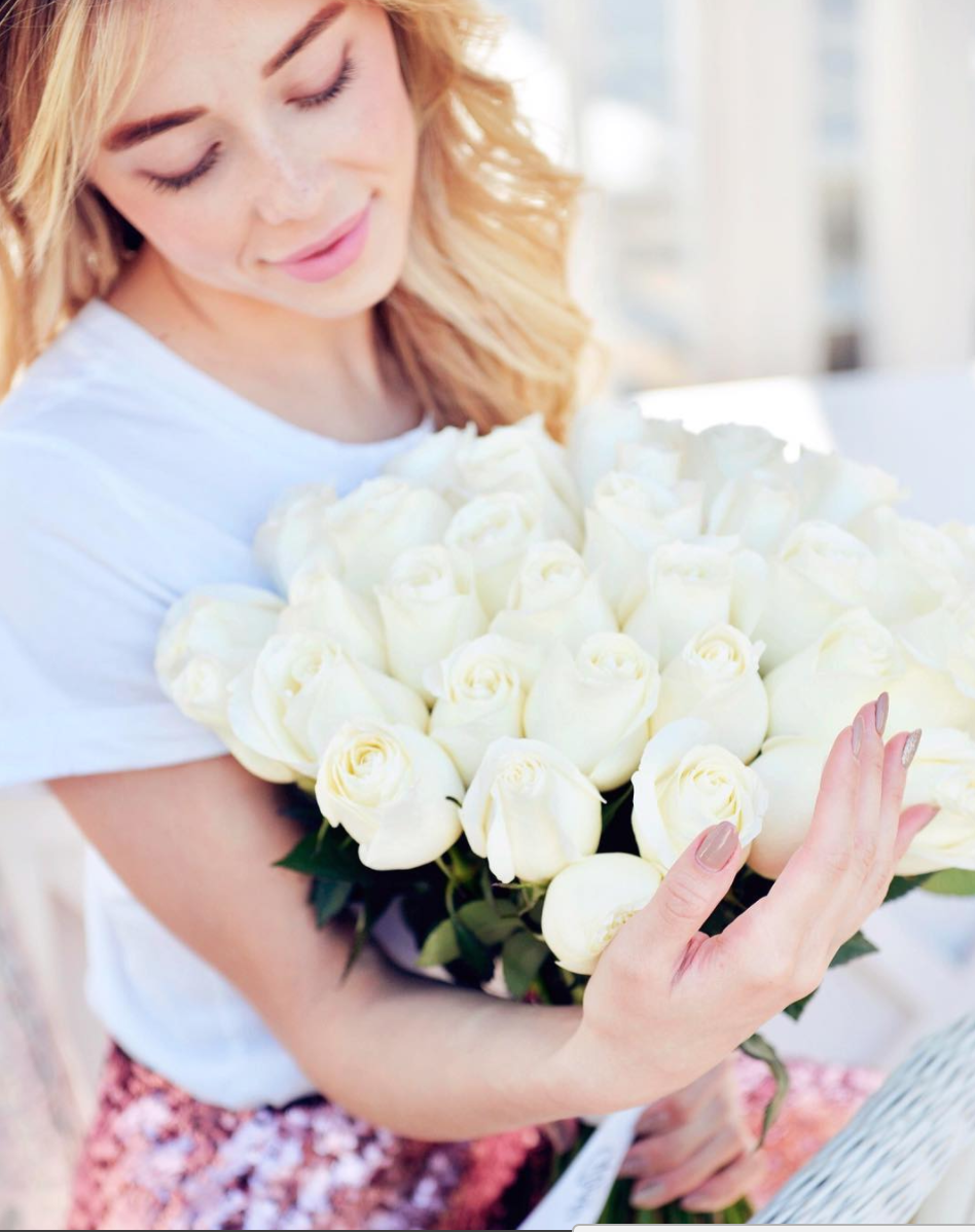 Букет высоких роз "Облака" в Нижнем Новгороде