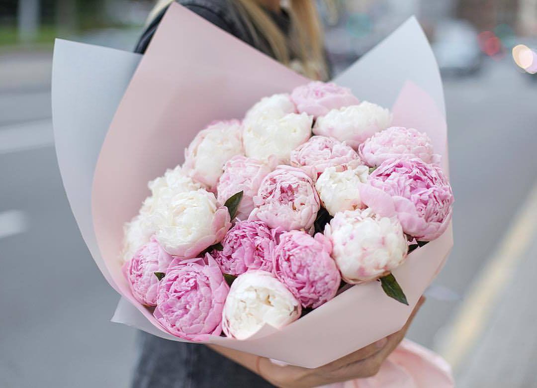 Букет пионов "Buttons" в Нижнем Новгороде