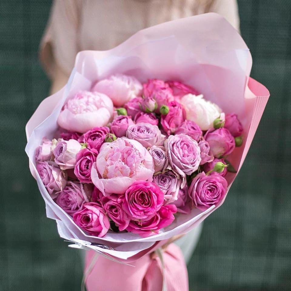 Букет с пионами "Lassi" в Нижнем Новгороде