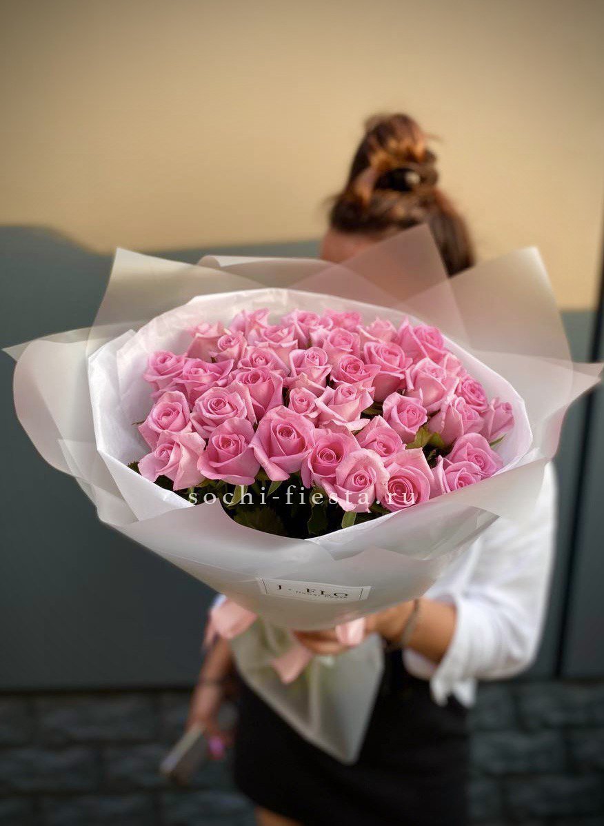 Букет розовых роз Pink - количество на выбор в Нижнем Новгороде