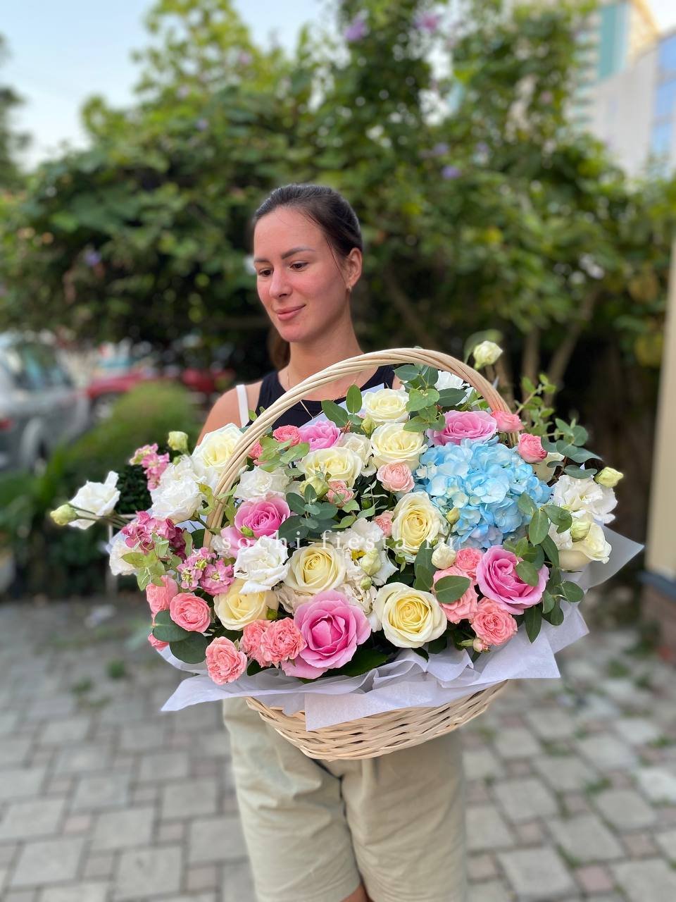 Цветочная корзина №2 в Нижнем Новгороде