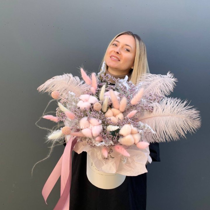 Авторский бокс с сухоцветами в Нижнем Новгороде