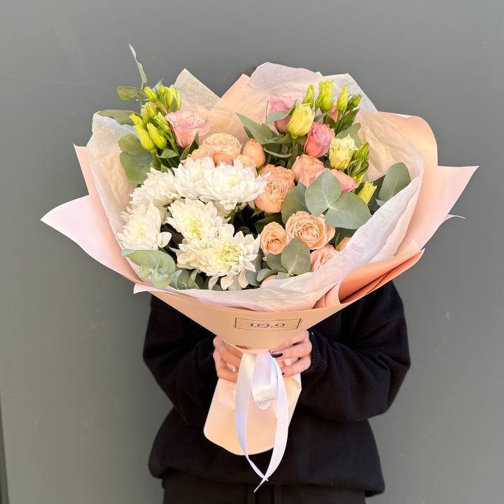 Букет "Персиковая нежность" в Сириусе