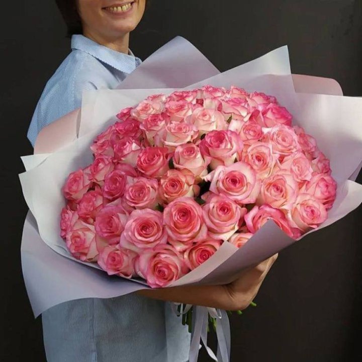 101 роза Джумилия в оформлении  в Сириусе