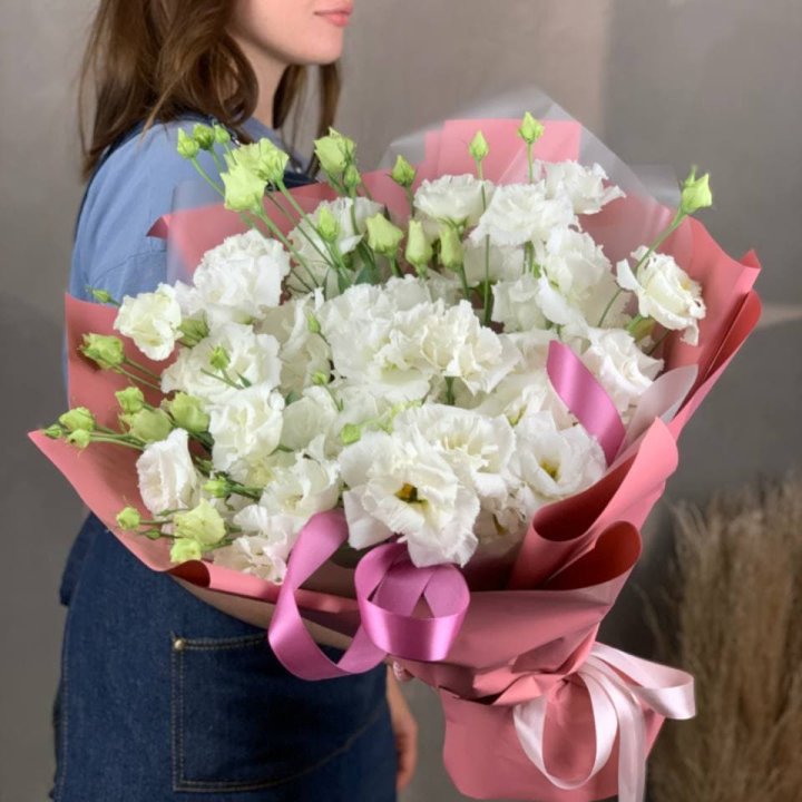 Букет эустом "Пудра" в Нижнем Новгороде