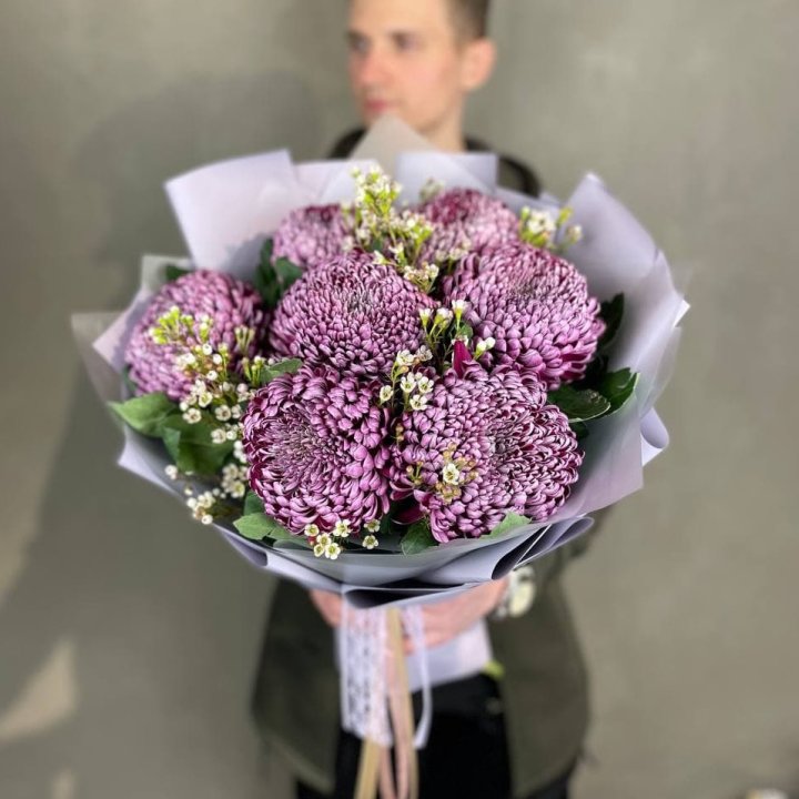 Букет хризантем "Палермо" в Сириусе