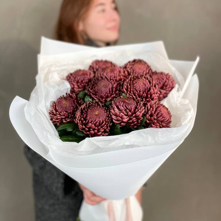 Букет хризантем "Касиопия" в Сириусе