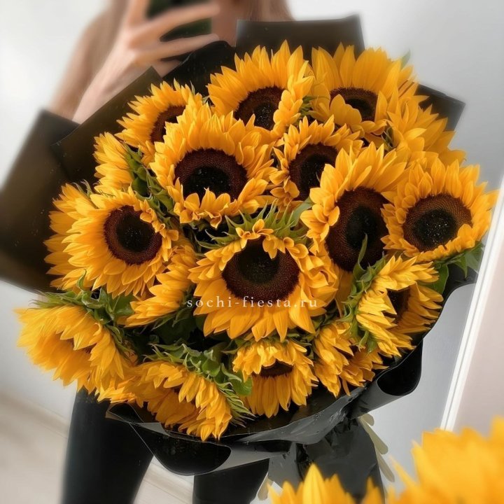 Букет подсолнухов "Гига" в Нижнем Новгороде