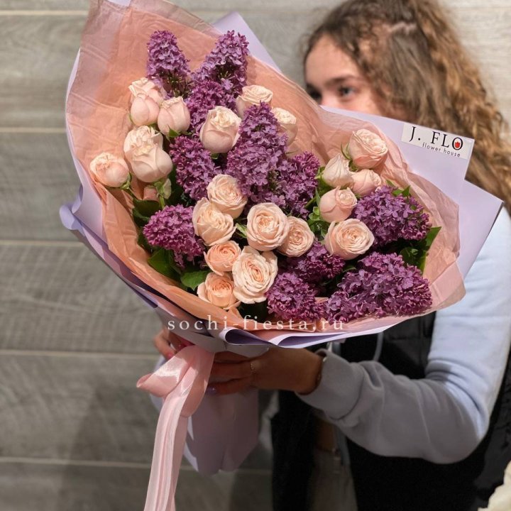 Букет "Лиловая весна" в Нижнем Новгороде