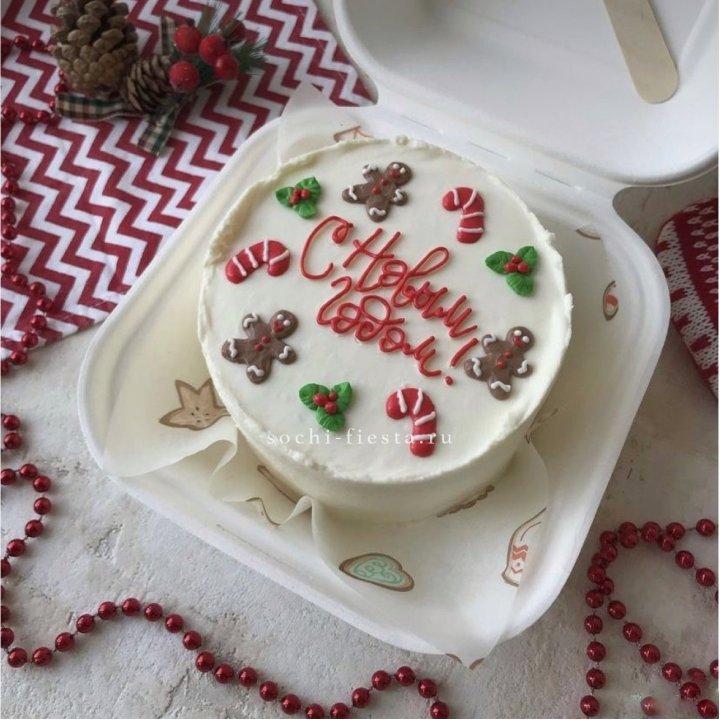 Бенто-торт "С Новым Годом!" в Сириусе