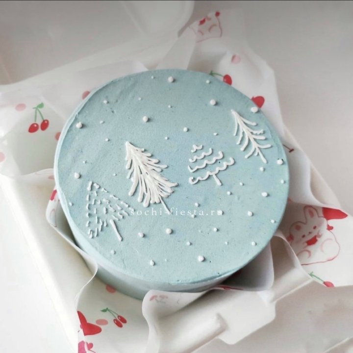 Бенто-торт "Елки" в Сириусе