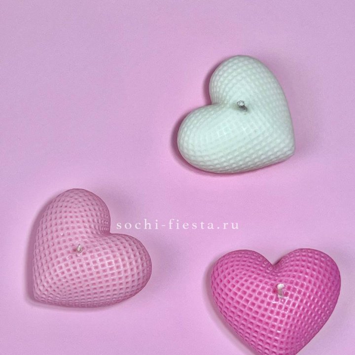 Набор свеч сердец в Сириусе