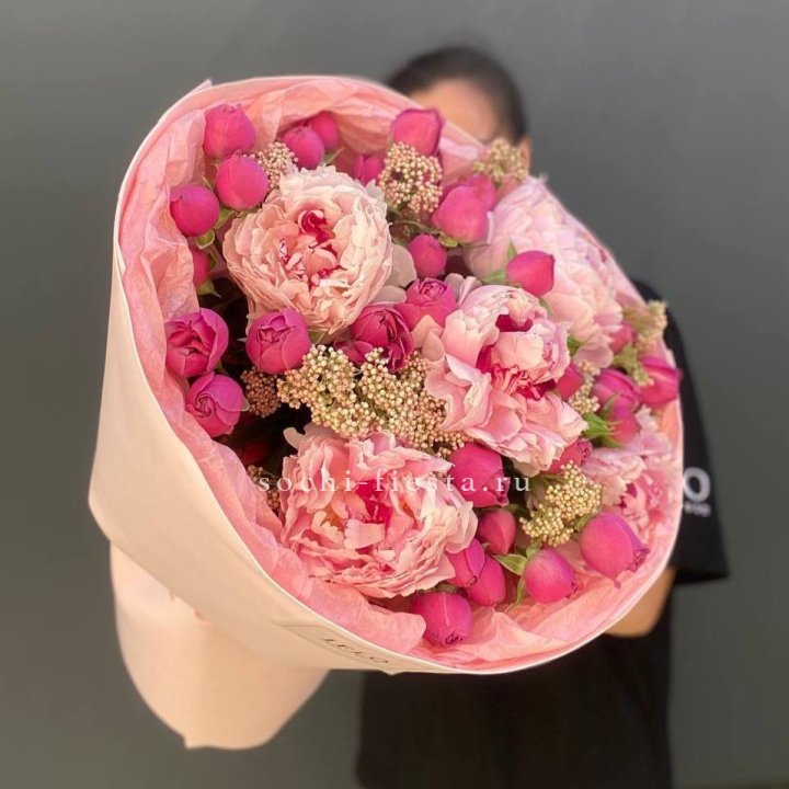  Букет с пионами "Преференс" в Нижнем Новгороде