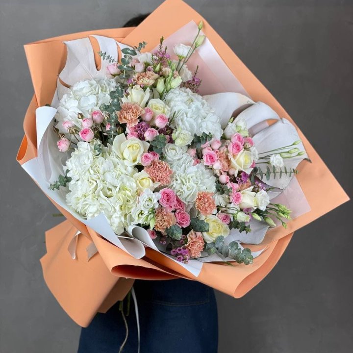 Макси-букет кремовый в Нижнем Новгороде