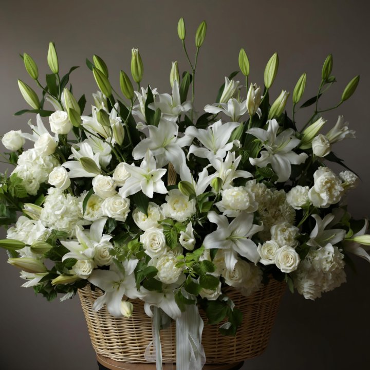 Цветочная корзина макси №3 в Нижнем Новгороде