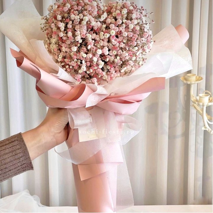 Сердце из гипсофилы  в Сириусе