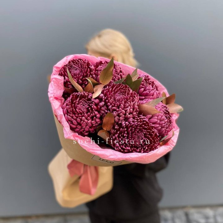 7 Хризантем Бигуди в золоте в Сириусе