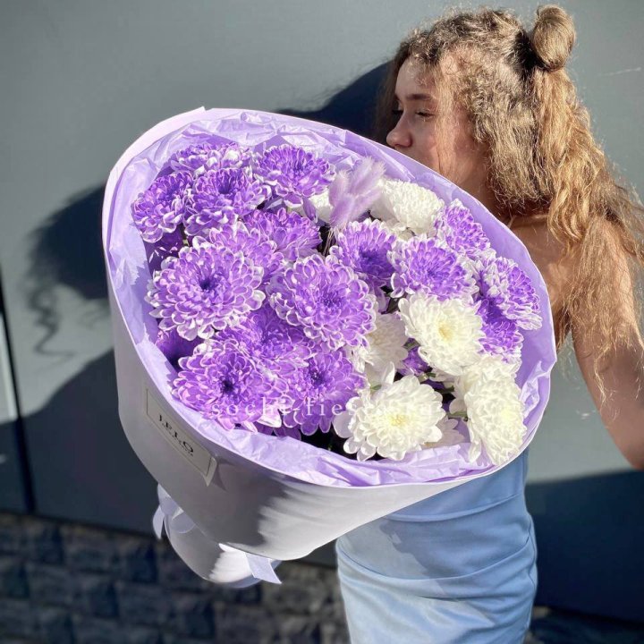  Букет хризантем "Сирена" в Сириусе