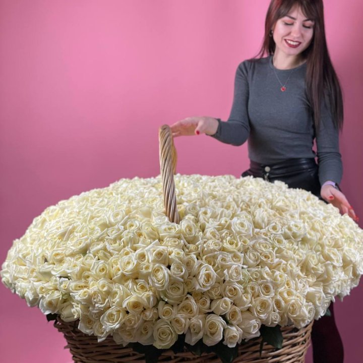 1001 белая роза в Сириусе