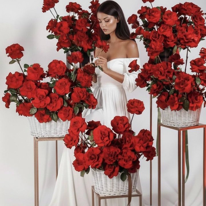 Сет из красных французских роз в Сириусе