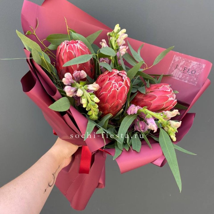 Букет из протеи "Квин" в Сириусе