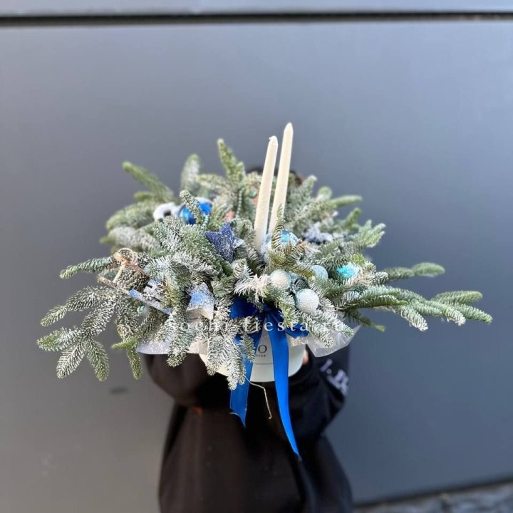 Новогодняя композиция в коробке  в Нижнем Новгороде