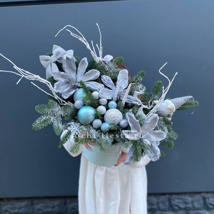 Композиция "Снежный цветок" в Сириусе