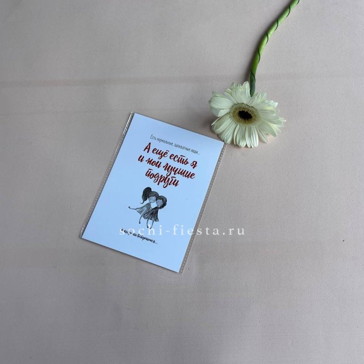 Открытка к букету "Я и мои лучшие подруги" в Нижнем Новгороде