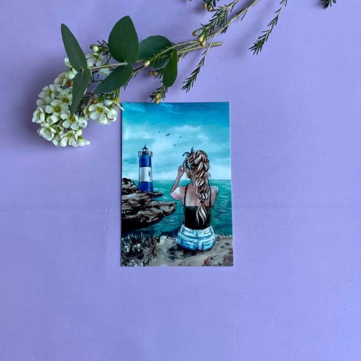 Открытка к букету "Океан" в Нижнем Новгороде