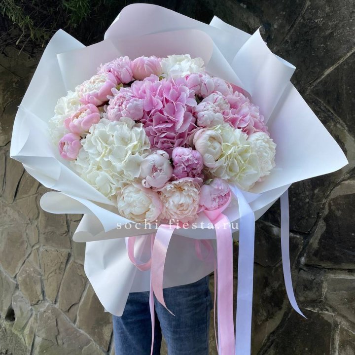 Букет "Пионы и Гортензии" в Нижнем Новгороде