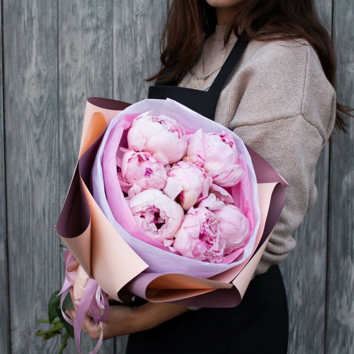 7 зефирных пионов в оформлении в Нижнем Новгороде