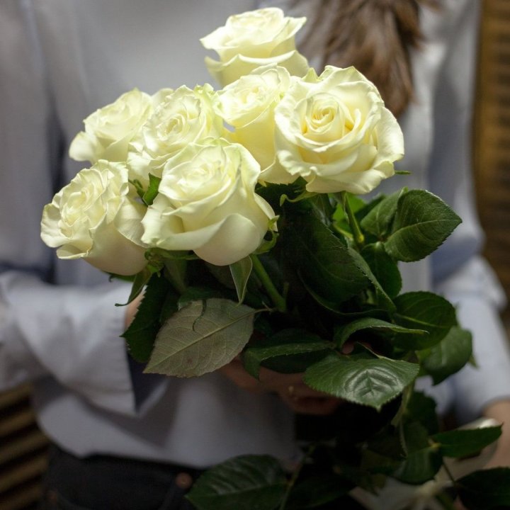 7 белых роз в Нижнем Новгороде