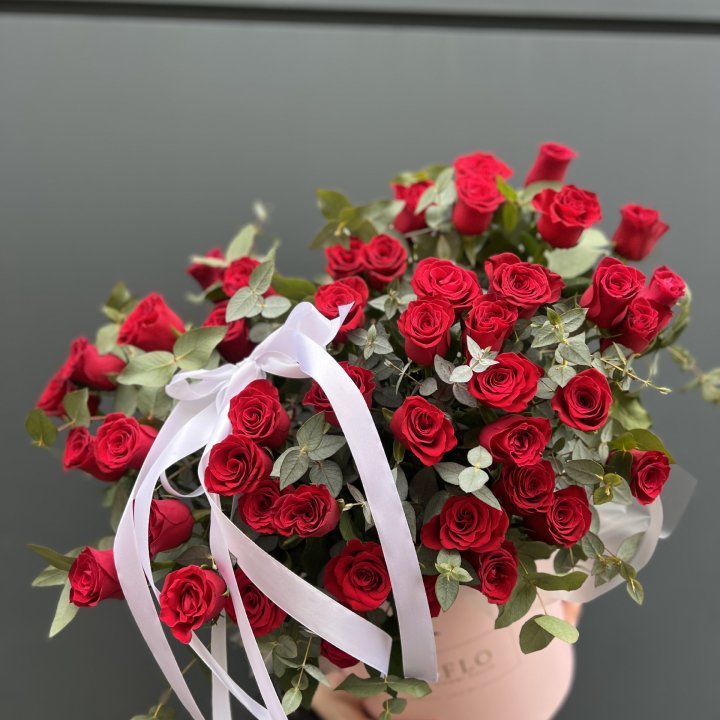 45 Красных роз в боксе "Сеньёрита" в Нижнем Новгороде