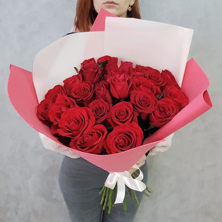 25 Красных роз рози вайт в Нижнем Новгороде