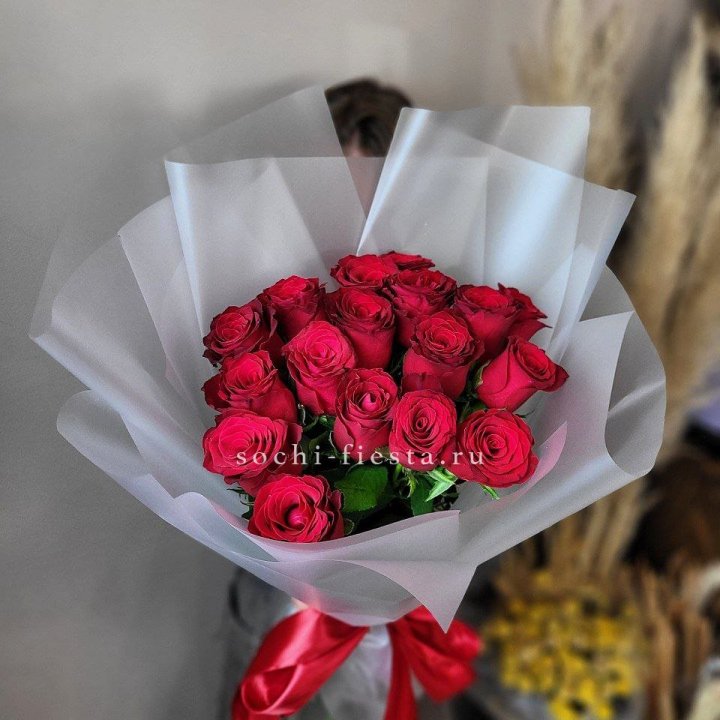 17 красных роз "Нет времени ждать" в Сириусе