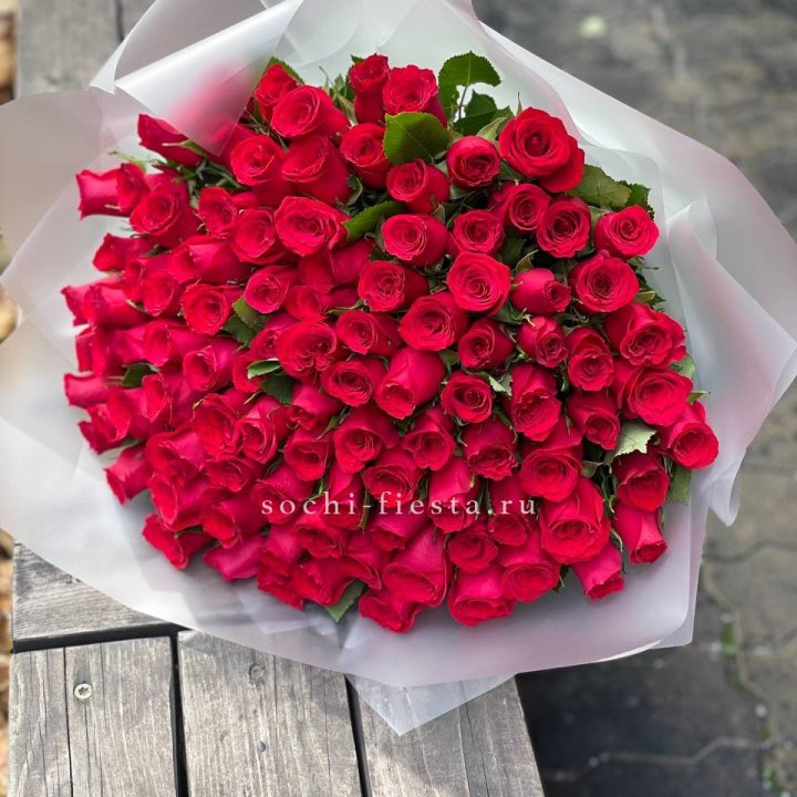 101 красная роза Лолита в Сириусе