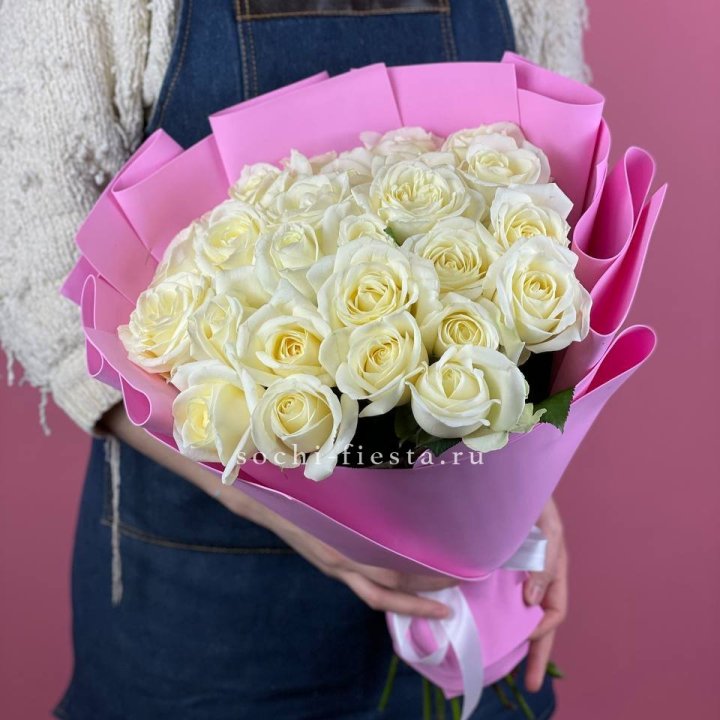25 белых роз в Нижнем Новгороде