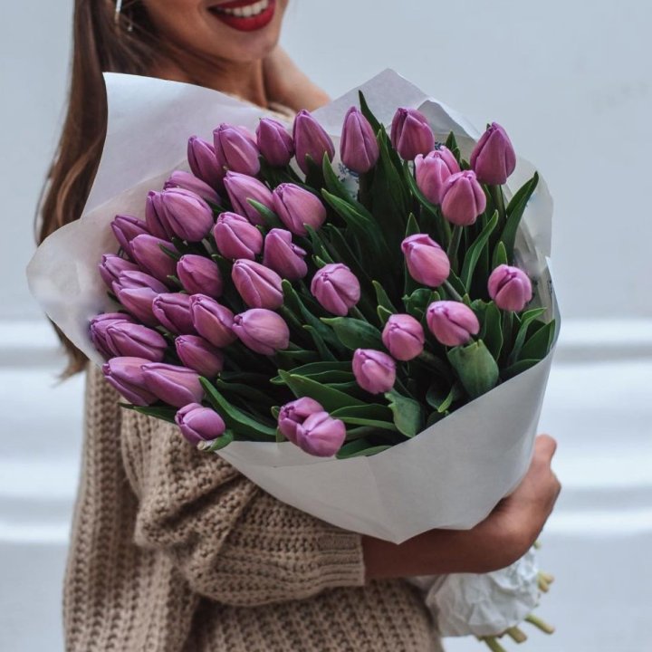 39 сиреневых тюльпанов в Нижнем Новгороде